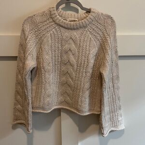 Cozy Cream Cable Knit Sweater
